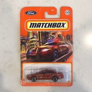 Mattel Matchbox Red Police Car